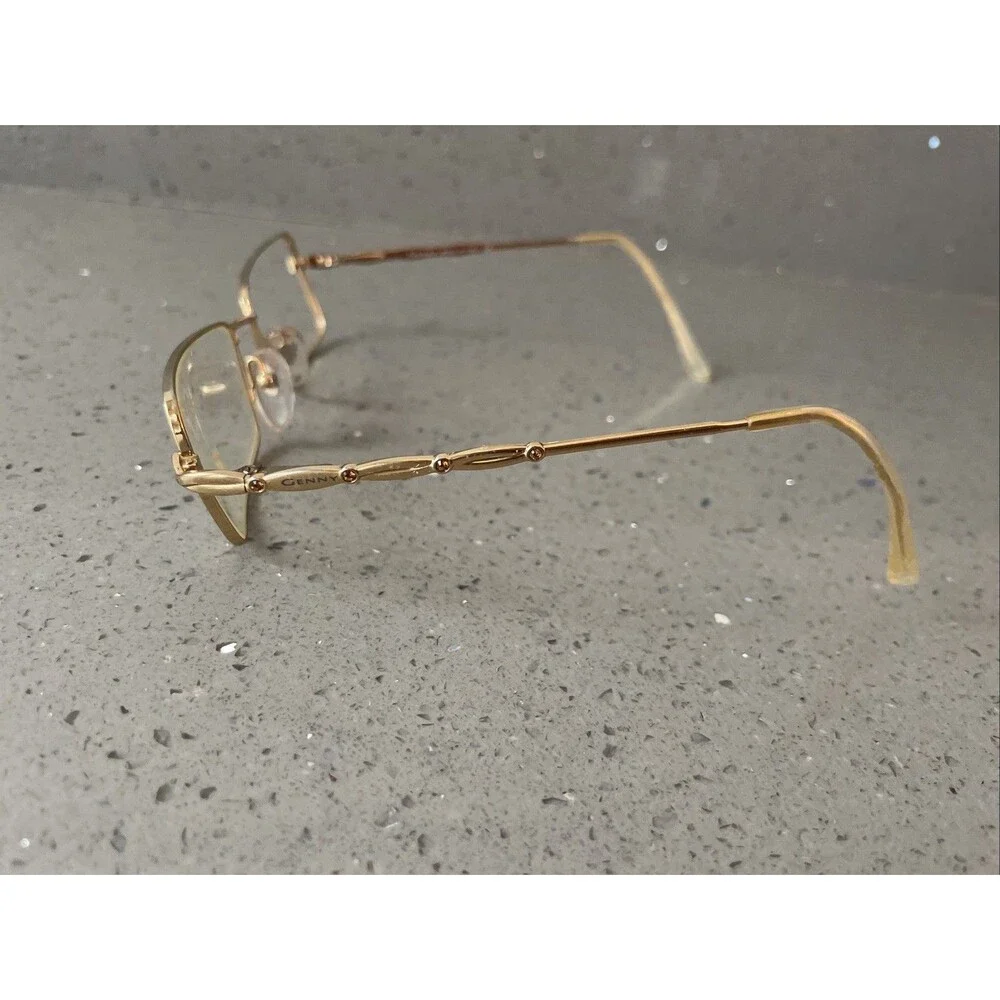 Genny 775-B Eyeglasses Frames ONLY 51-16-135 5001 Italy Full Rim rectangle